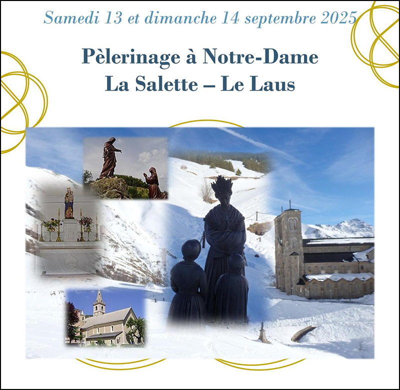 Capucins Pélerinage La Salette - Le Laus 13 et 14 septembre 2025