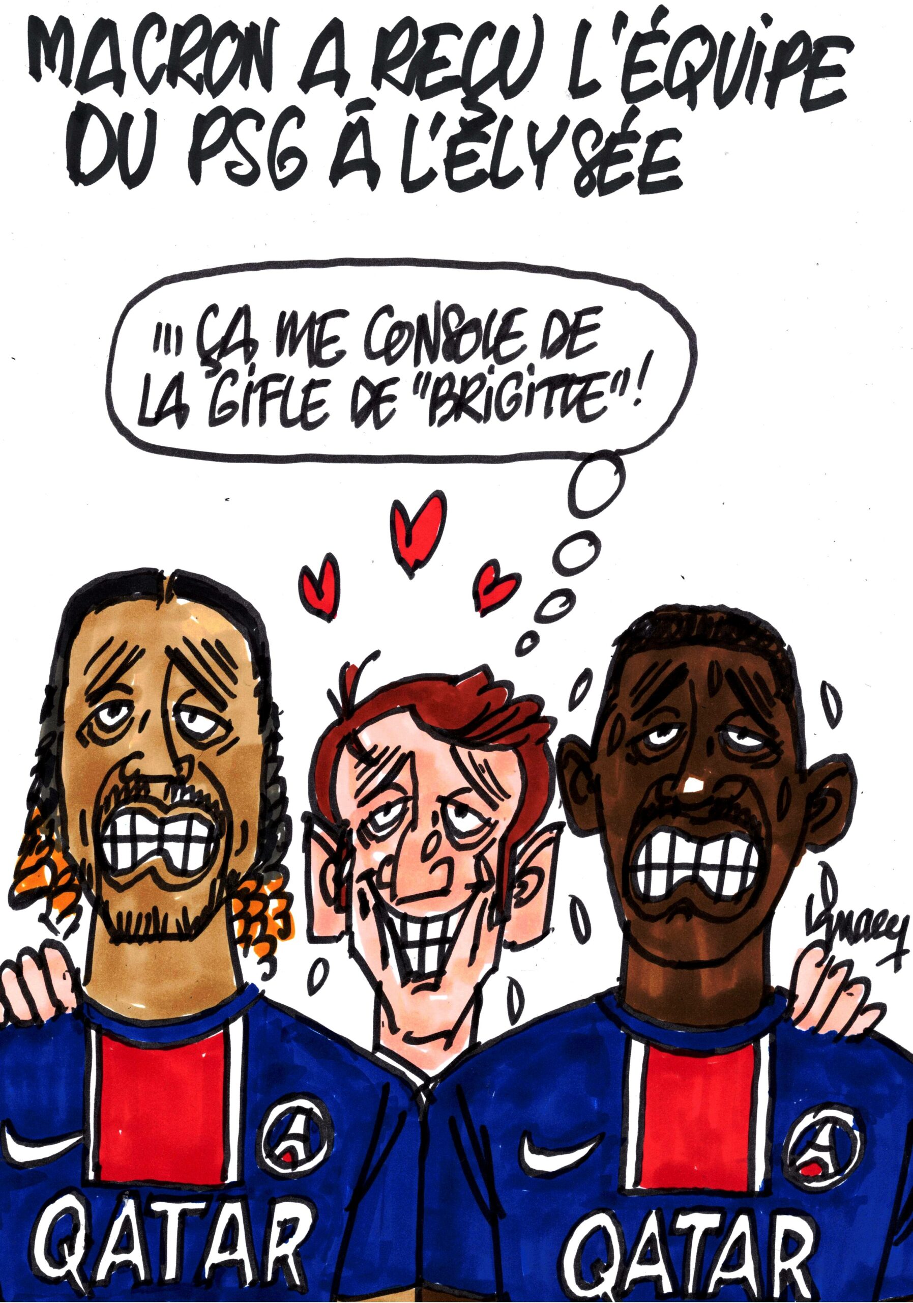 Ignace - Macron a reçu les joueurs du PSG