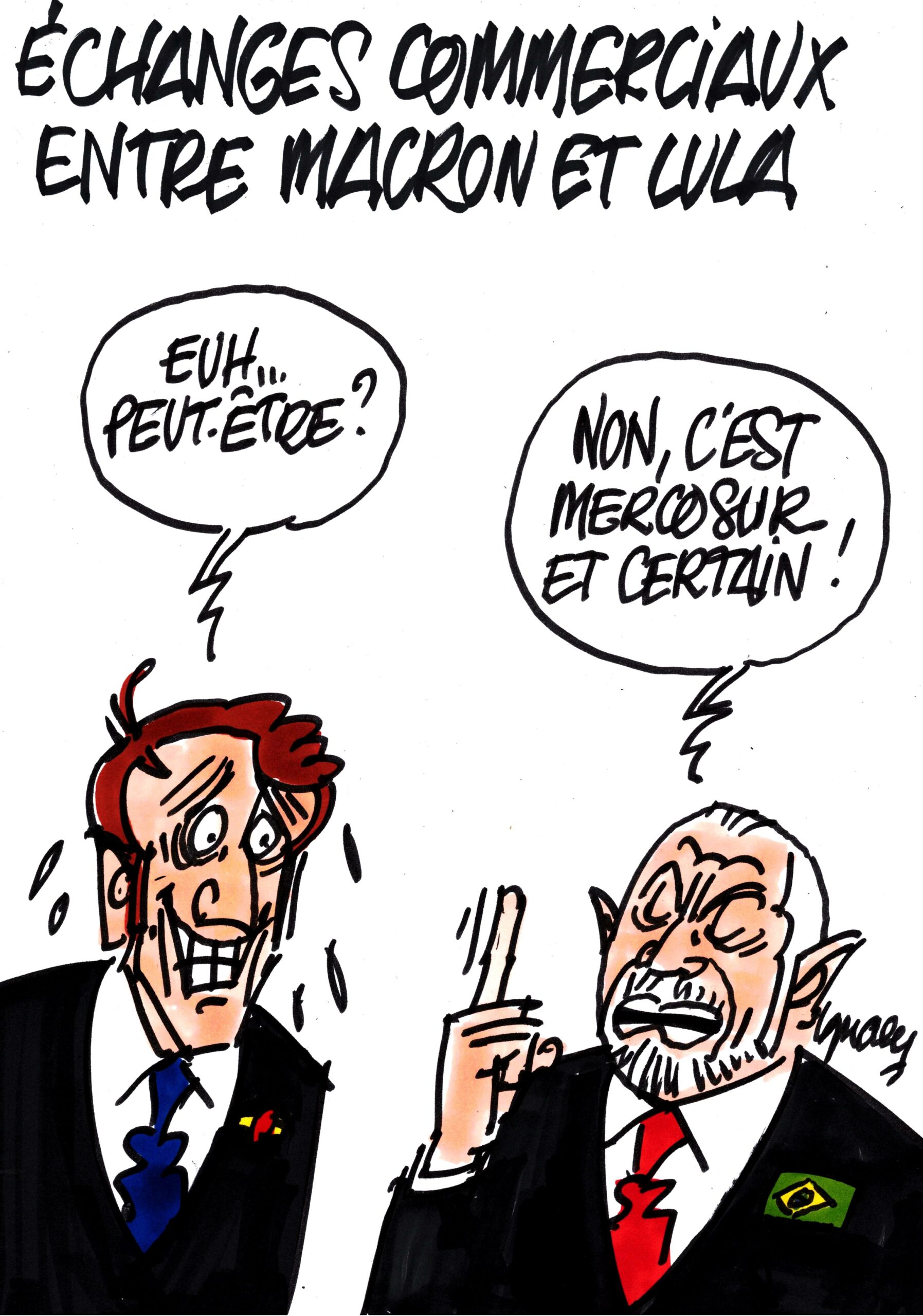 Ignace - Échanges commerciaux entre Macron et Lula