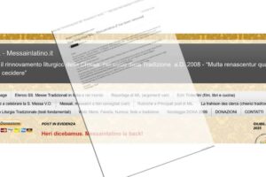 Après l’avoir fermé sans raison valable, Google restaure le site « Messa in latino »