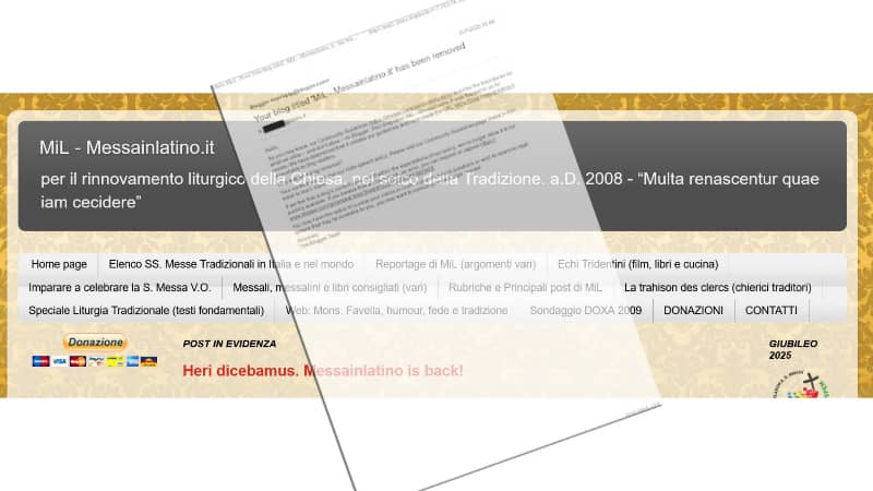 Google restaure Messainlatino