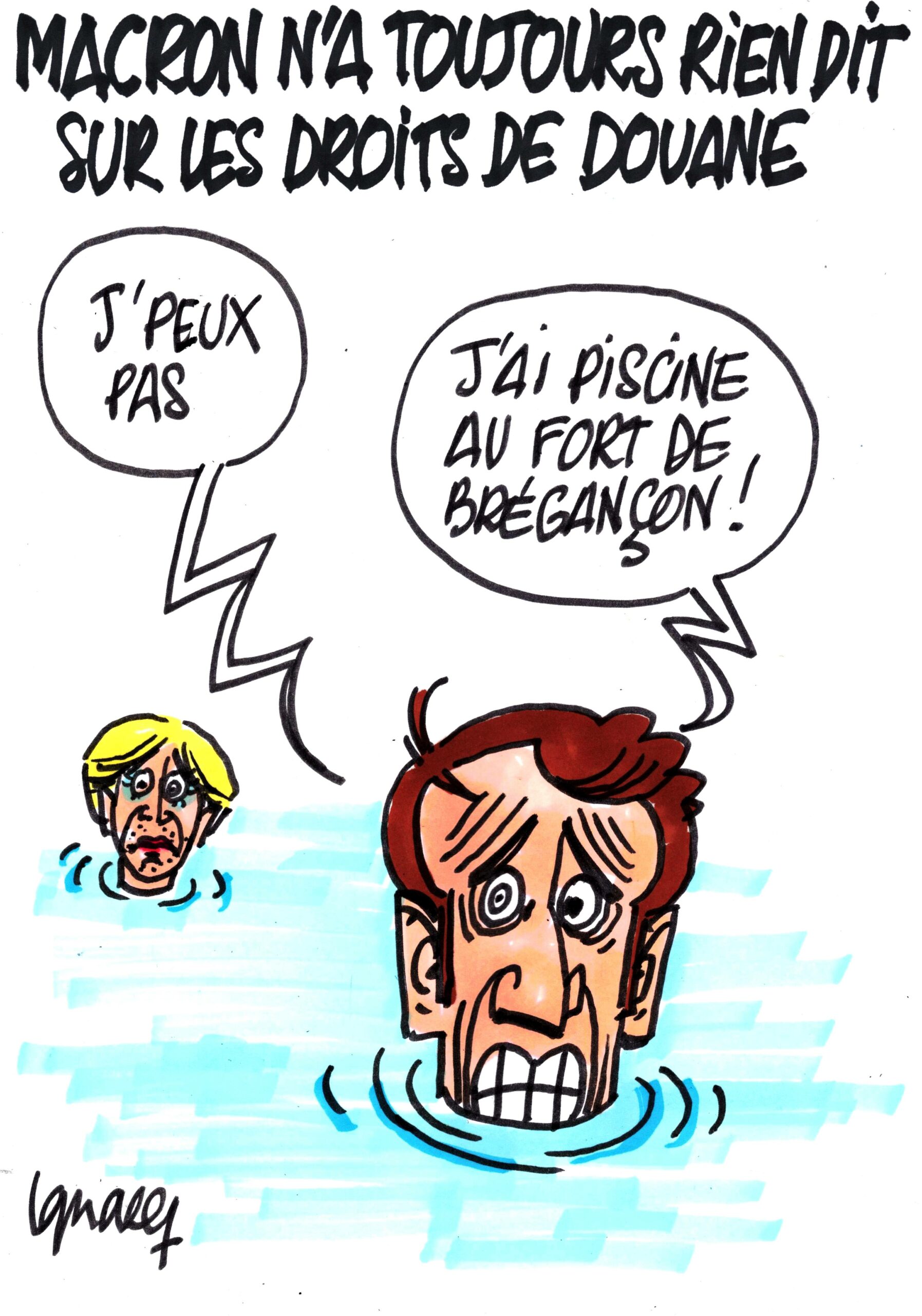 Ignace - Macron toujours silencieux sur les droits de douane