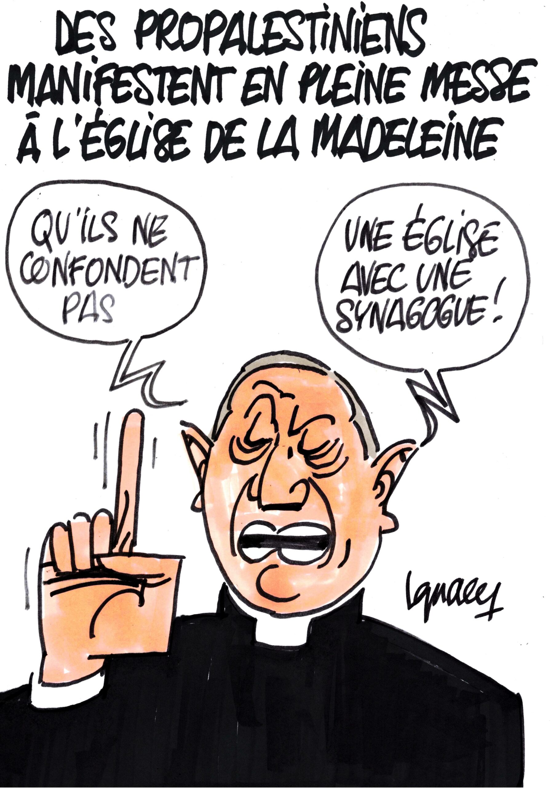 Ignace - Des propalestiniens manifestent à la Madeleine