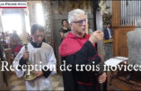 Vidéo de la réception de trois novices au sein de la Confrérie des Pénitents Noirs d’Avignon.