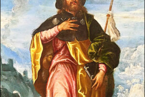 Saint Jacques Apôtre, frère de l'évangéliste saint Jean. Décapité par ordre d'Hérode Agrippa, au moment de la fête de Pâques