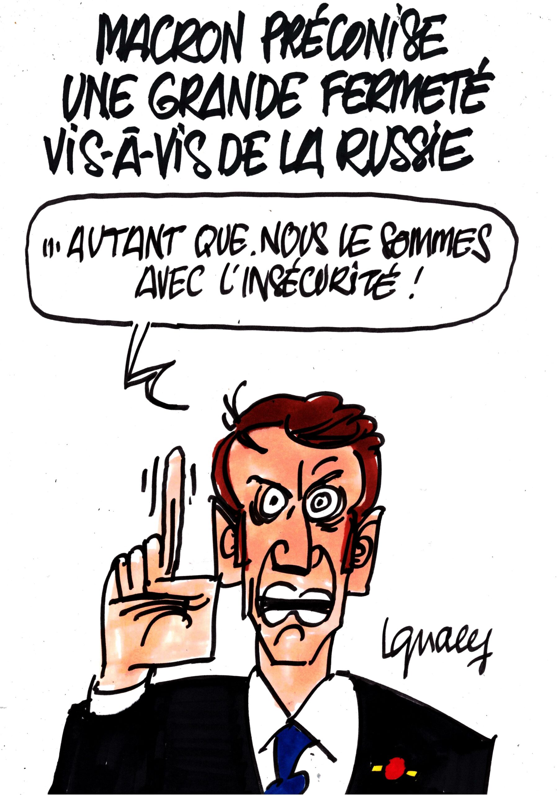 Ignace - Macron préconise la fermeté