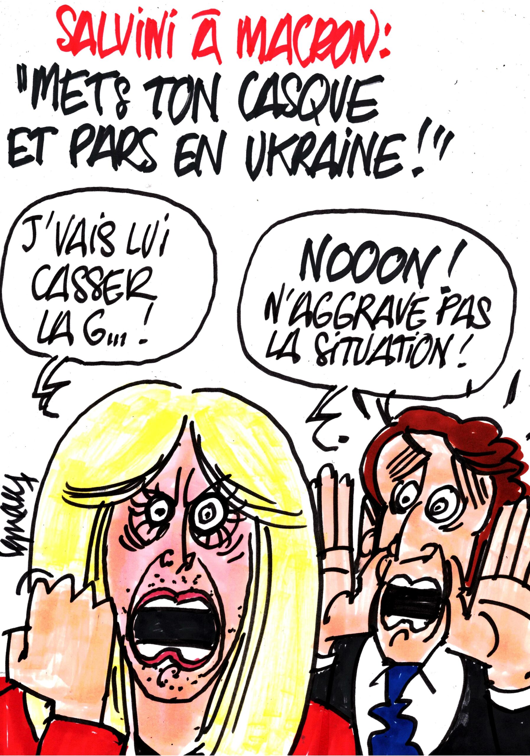 Ignace - Salvini interpelle Macron sur la guerre en Ukraine