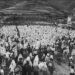 Une émouvante messe pontificale célébrée en juin1949 dans les ruines de la cathédrale Sainte-Marie d’Urakami à Nagasaki.