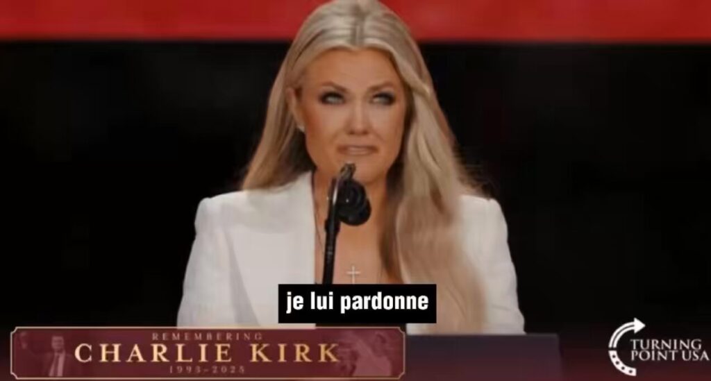 Erika Kirk pardonne à l'assassin de son époux