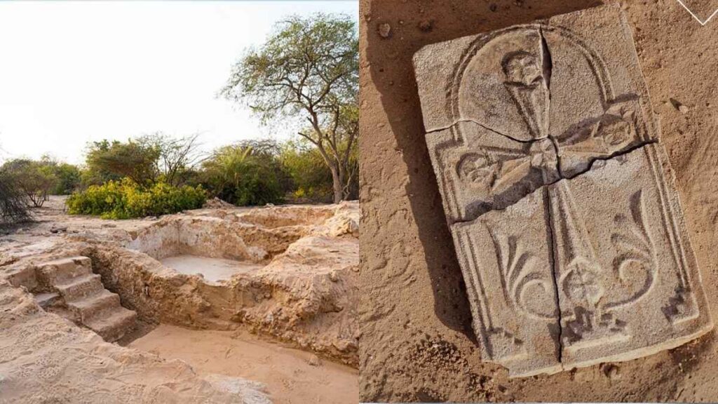 Présence chrétienne préislamique dans le golfe persique : une croix chrétienne du VIIe siècle a été découverte à Abou Dhabi