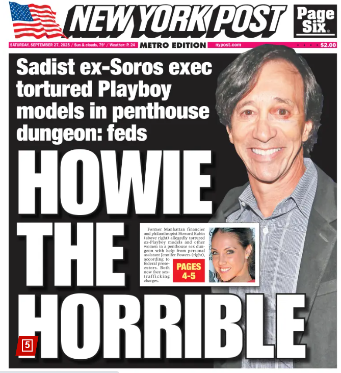 Howard Rubie, financier proche de Soros, poursuivi pour sadisme sexuel