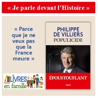 Populicide, le livre-testament de Philippe de Villiers, le 8 octobre, sur Livres en Famille