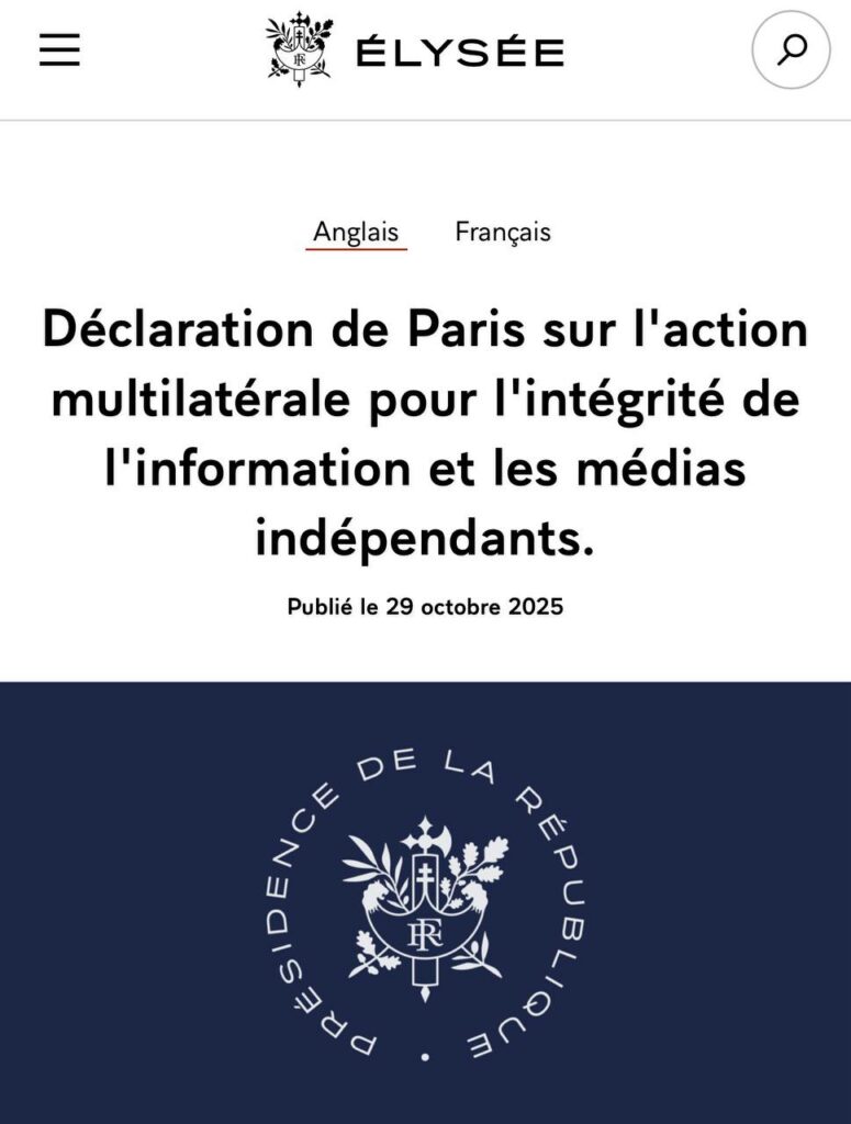 Macron et la novlangue : il lance un Fonds international pour la presse « indépendante » aux ordres...
