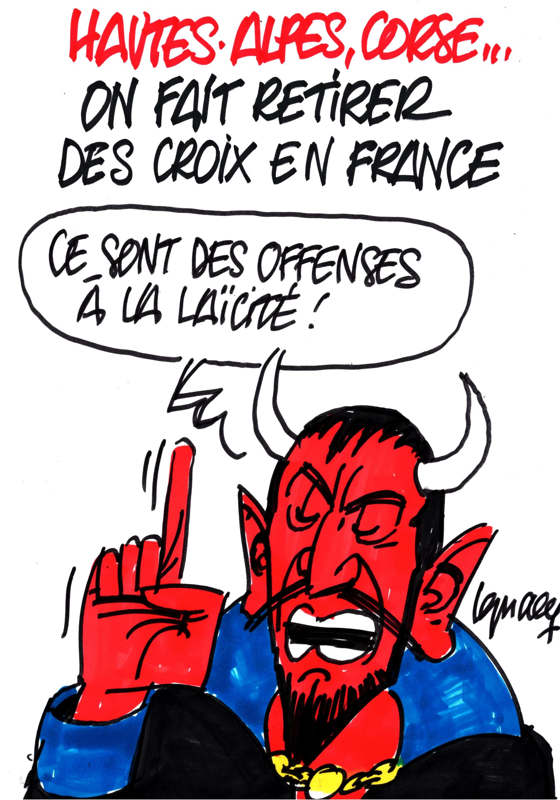 Ignace - Croix enlevées en France