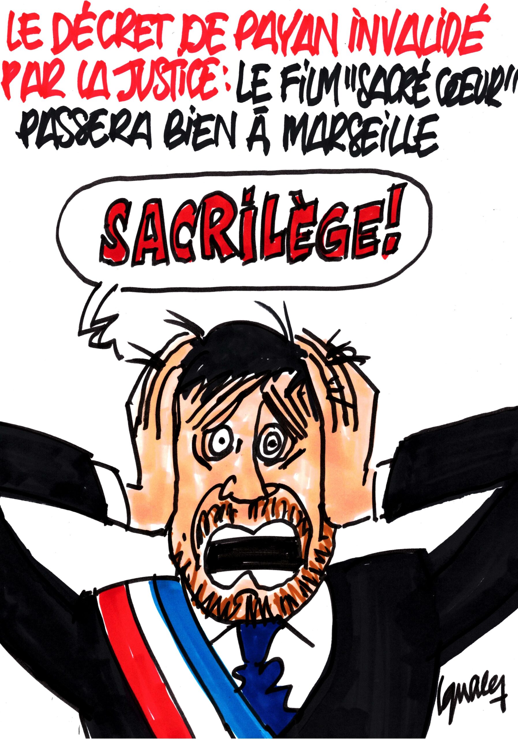 Ignace - Le film "Sacré Cœur" sera bien diffusé à Marseille