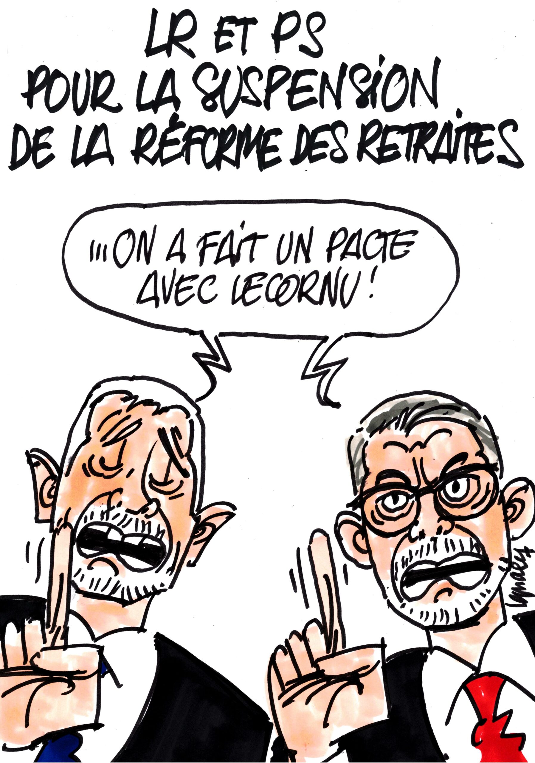 Ignace - LR et PS pour la suspension de la Réforme des retraites
