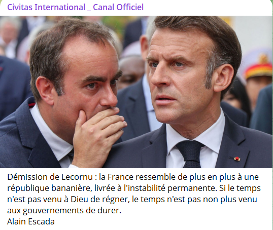 Démission de Lecornu