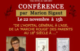Le 22 novembre, conférence de Marion Sigaut près de Lure (70)