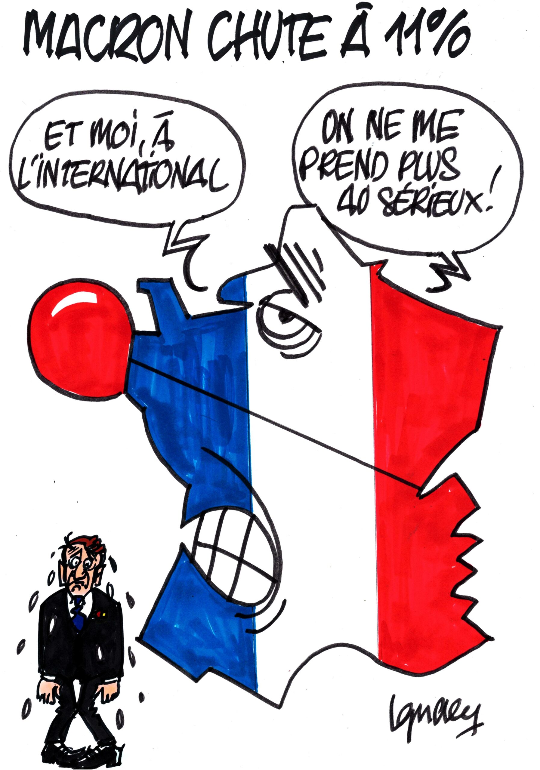 Ignace - Macron chute à 11%