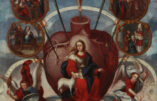 Tableau à l'huile intitulé « Cœur de Marie », vers 1750