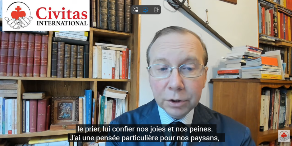 Message de Noël aux agriculteurs et aux chrétiens persécutés, par Alain Escada