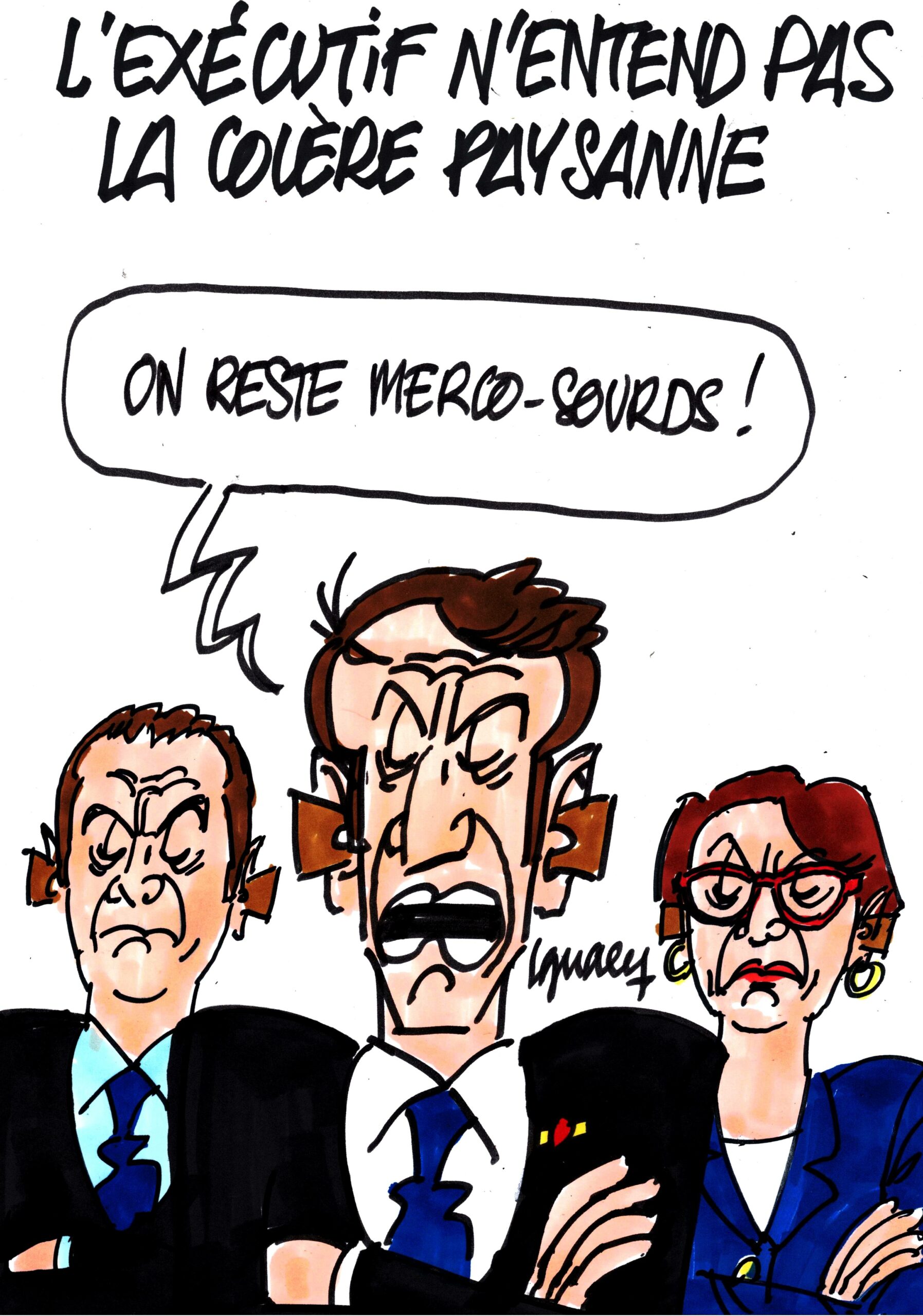 Ignace - L'exécutif sourd à la colère paysanne