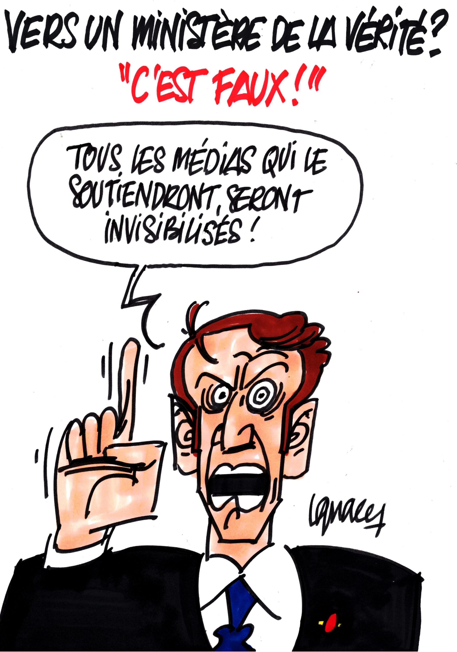 Ignace - Macron sur les médias labellisés