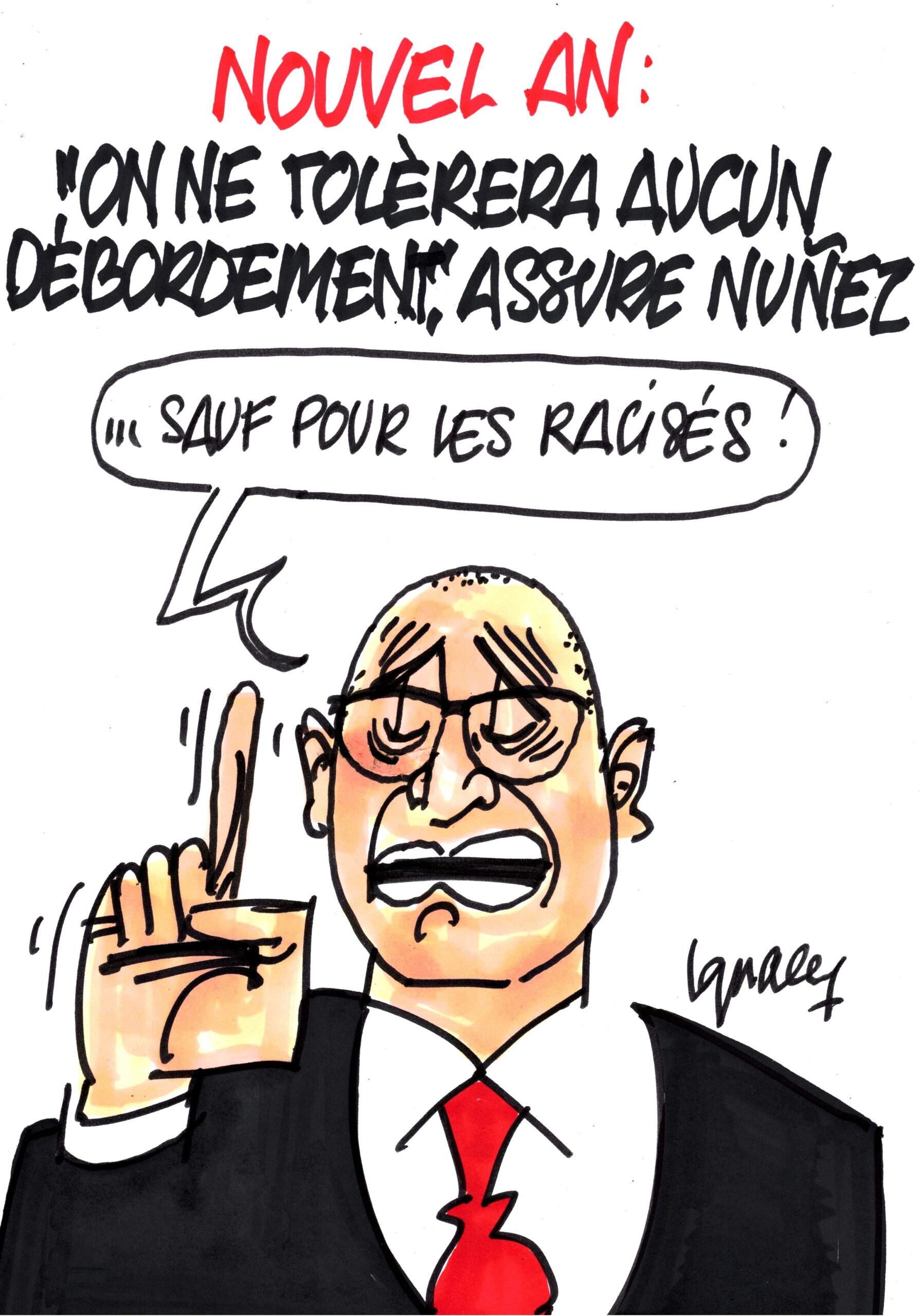 Ignace - Aucun débordement ne sera toléré pour le nouvel an, assure Nunez