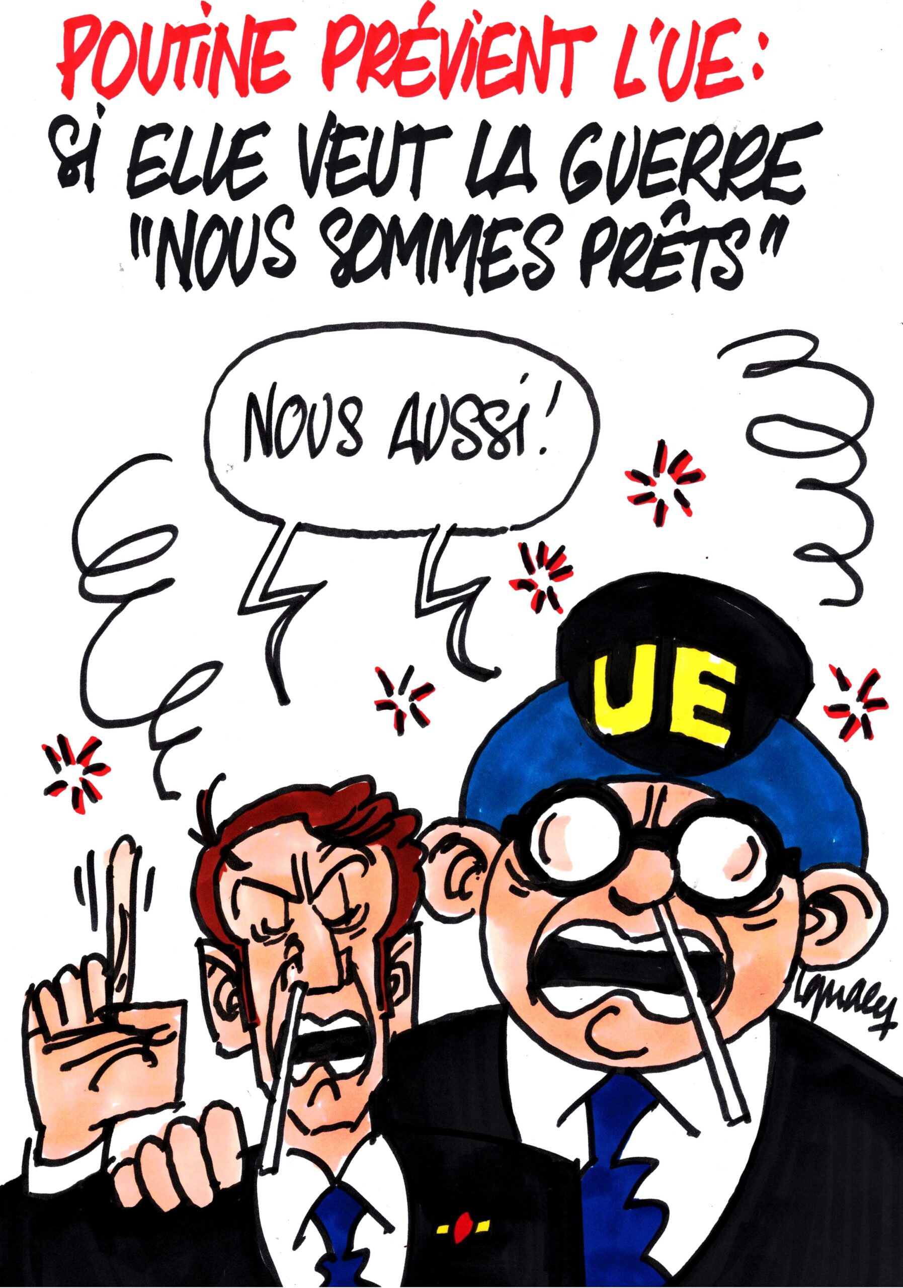 Ignace - L'UE menace ? Poutine prêt pour la guerre