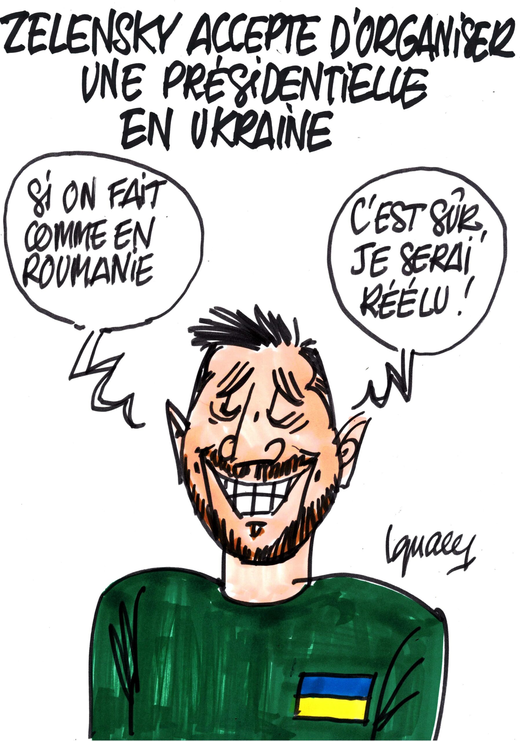 Ignace - Zelensky accepte une présidentielle en Ukraine