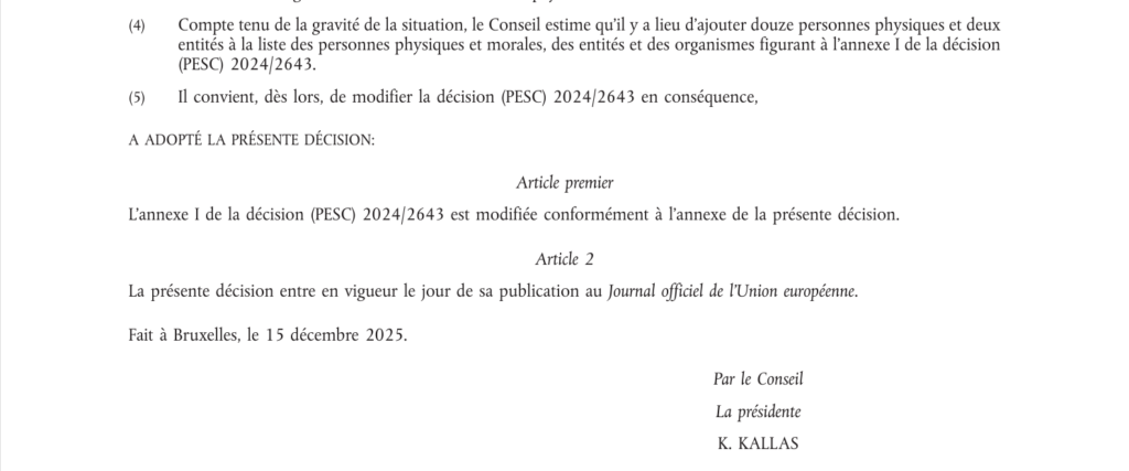 Xavier Moreau, Jacques Baud et des journalistes parmi la liste des personnes sanctionnées par l'UE