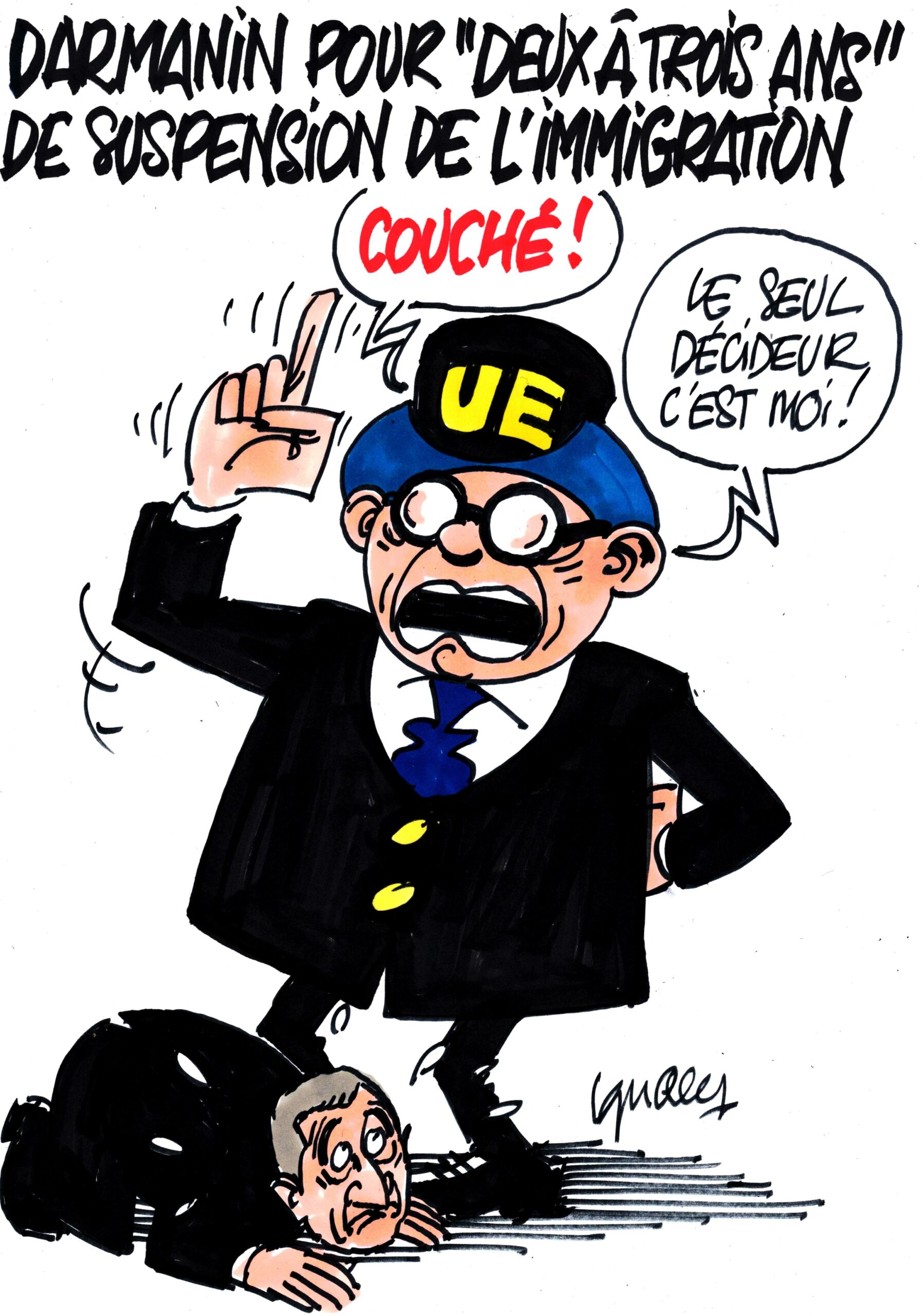 Ignace - Darmanin veut suspendre l'immigration