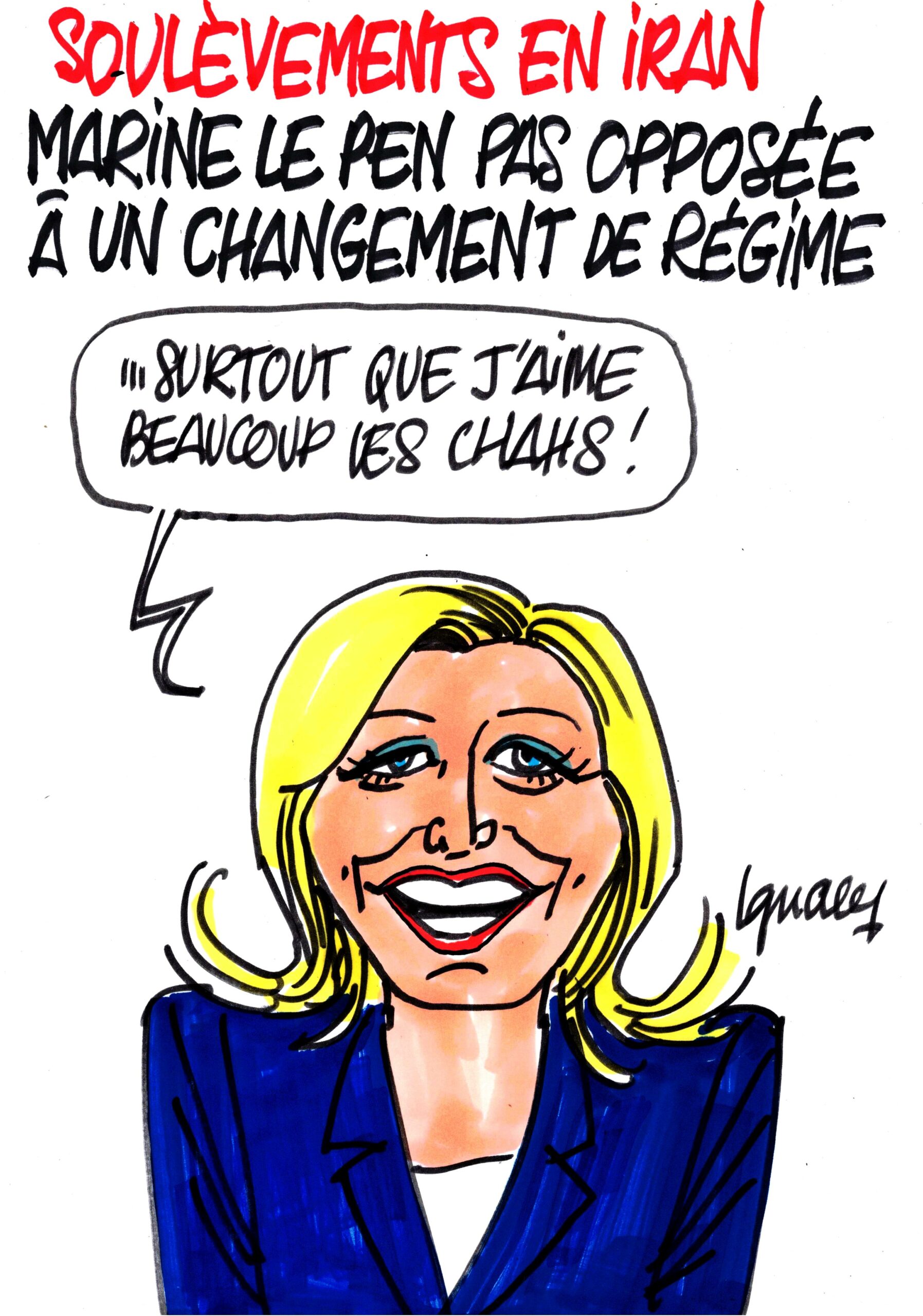 Ignace - Marine Le Pen et les soulèvements en Iran