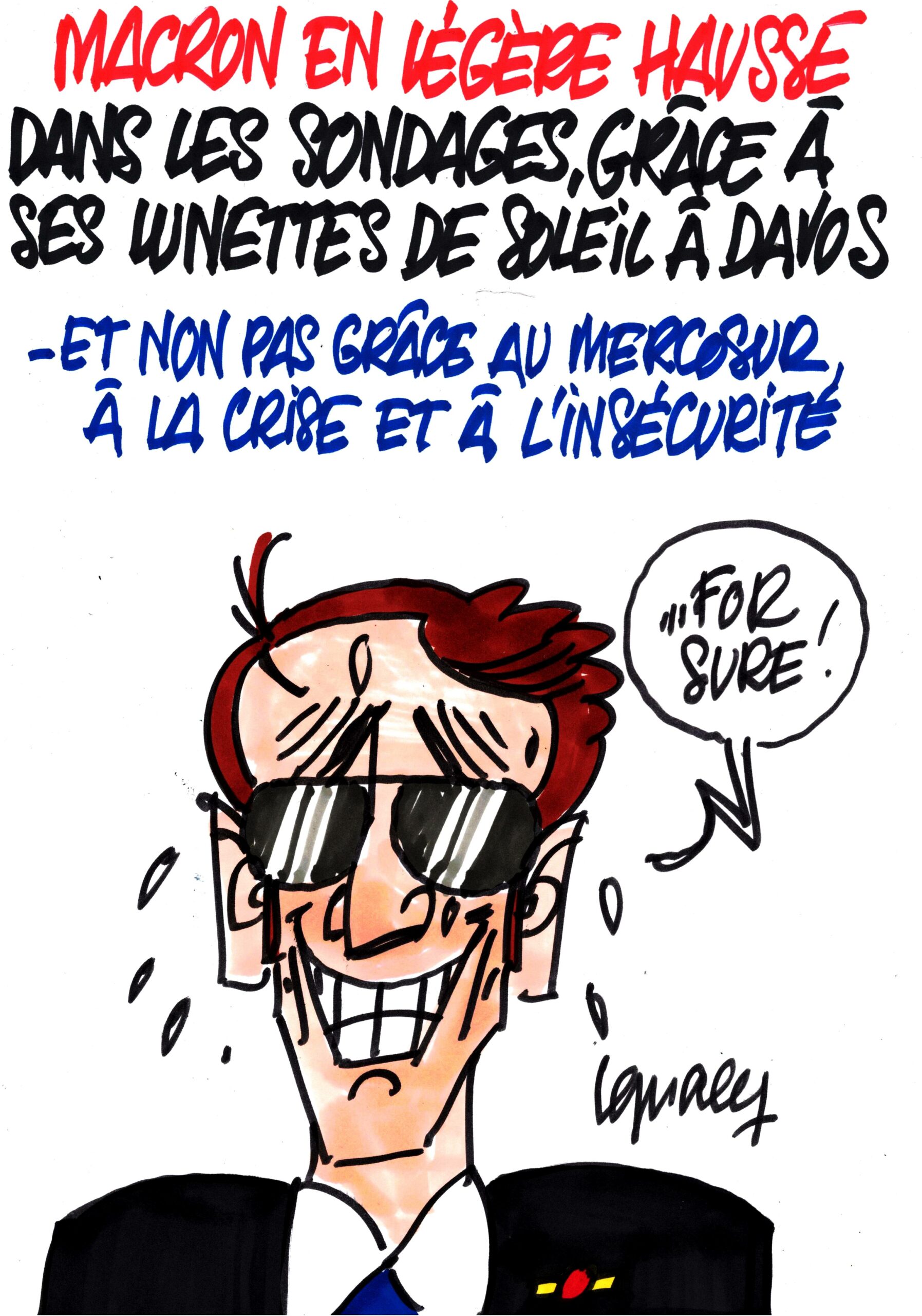 Ignace - Macron solaire grâce à ses lunettes