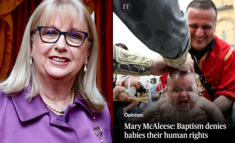 L'ex-présidente de l'Irlande attaque le baptême des enfants