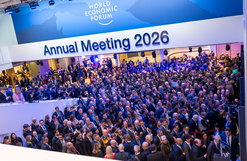 La foule se presse pour écouter Trump à Davos