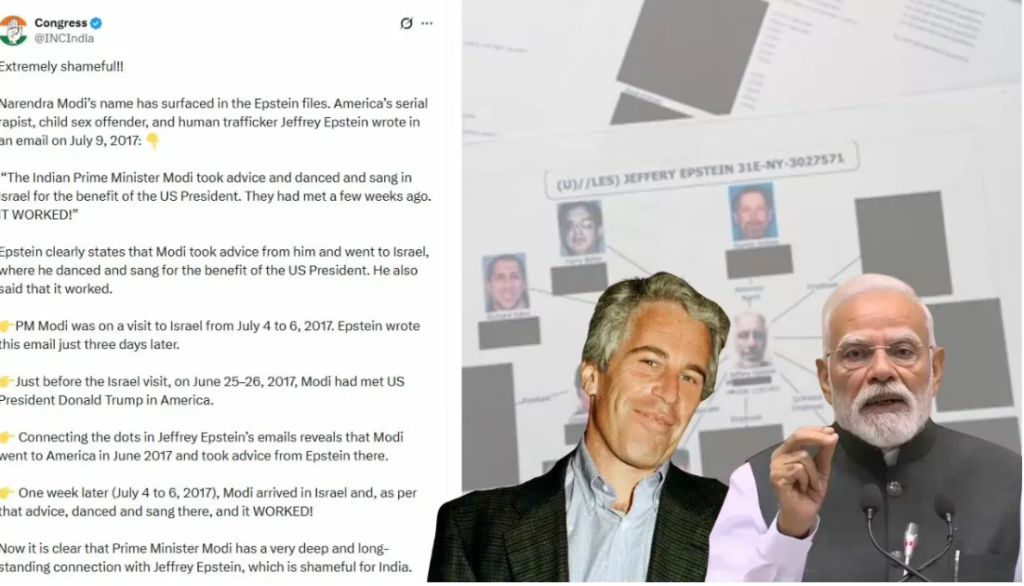 L'affaire Epstein secoue l'Inde et indique comment Israël a attiré Modi