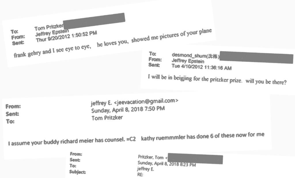 Epstein, Tom Pritzker