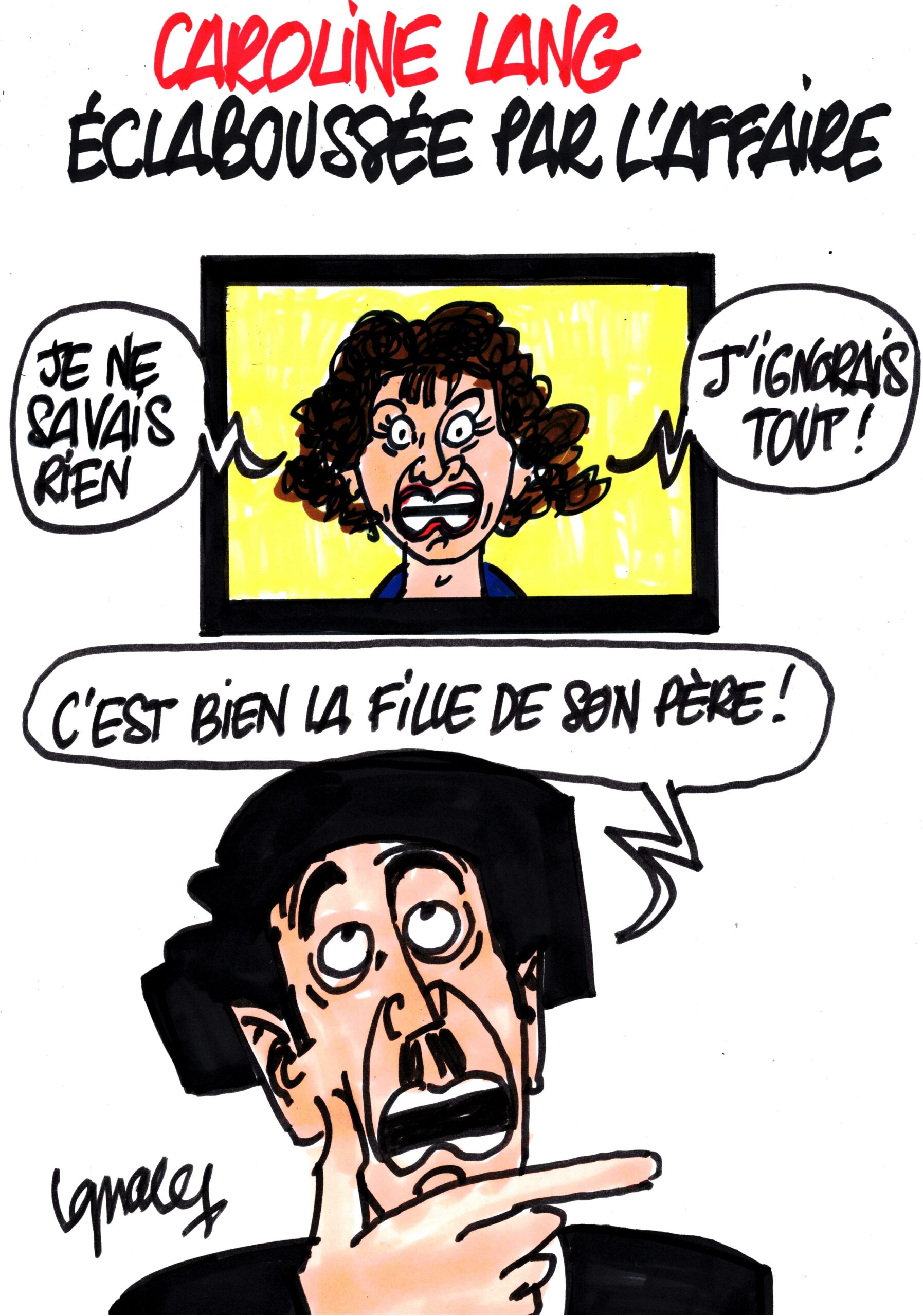 Ignace - Caroline Lang éclaboussée par l'affaire