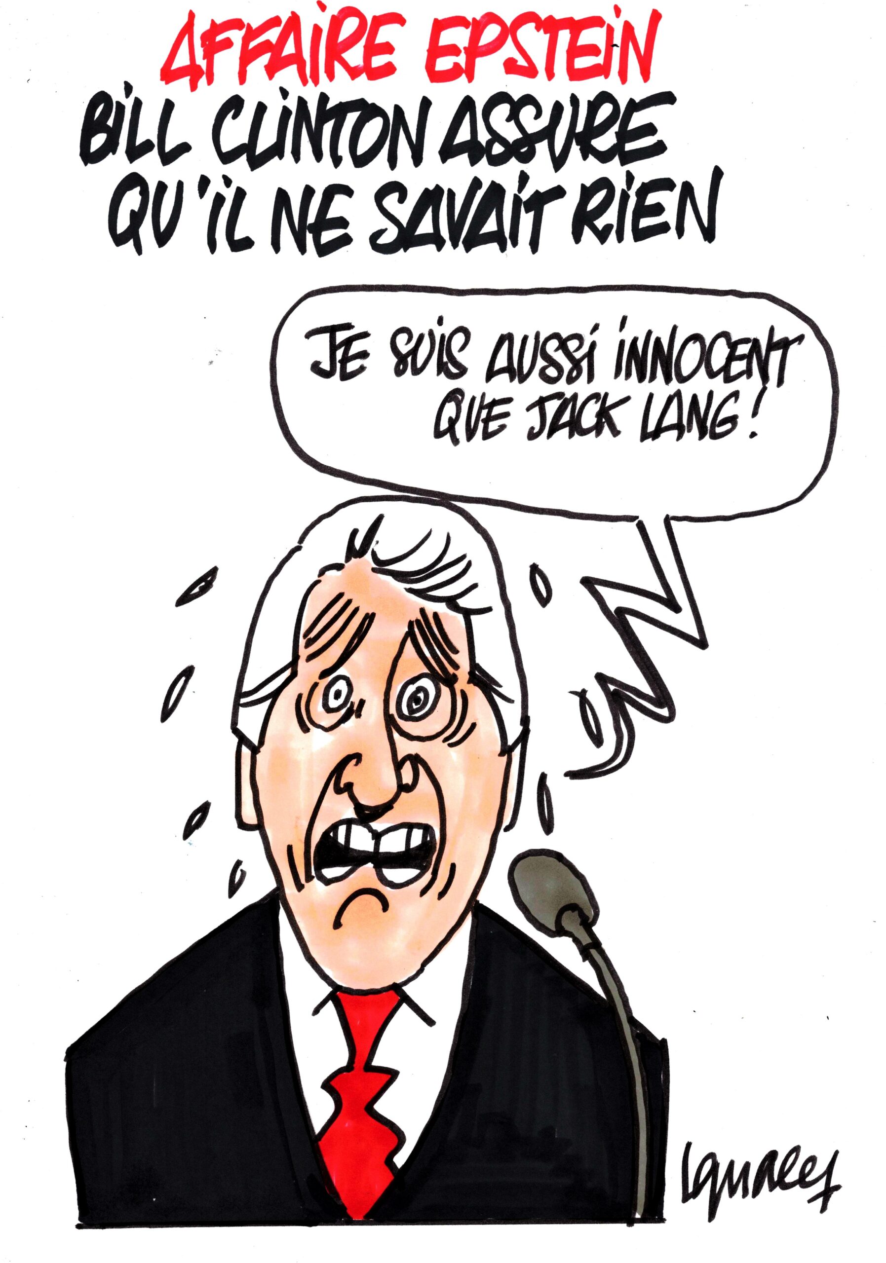 Ignace - Bill Clinton assure qu'il ne savait rien