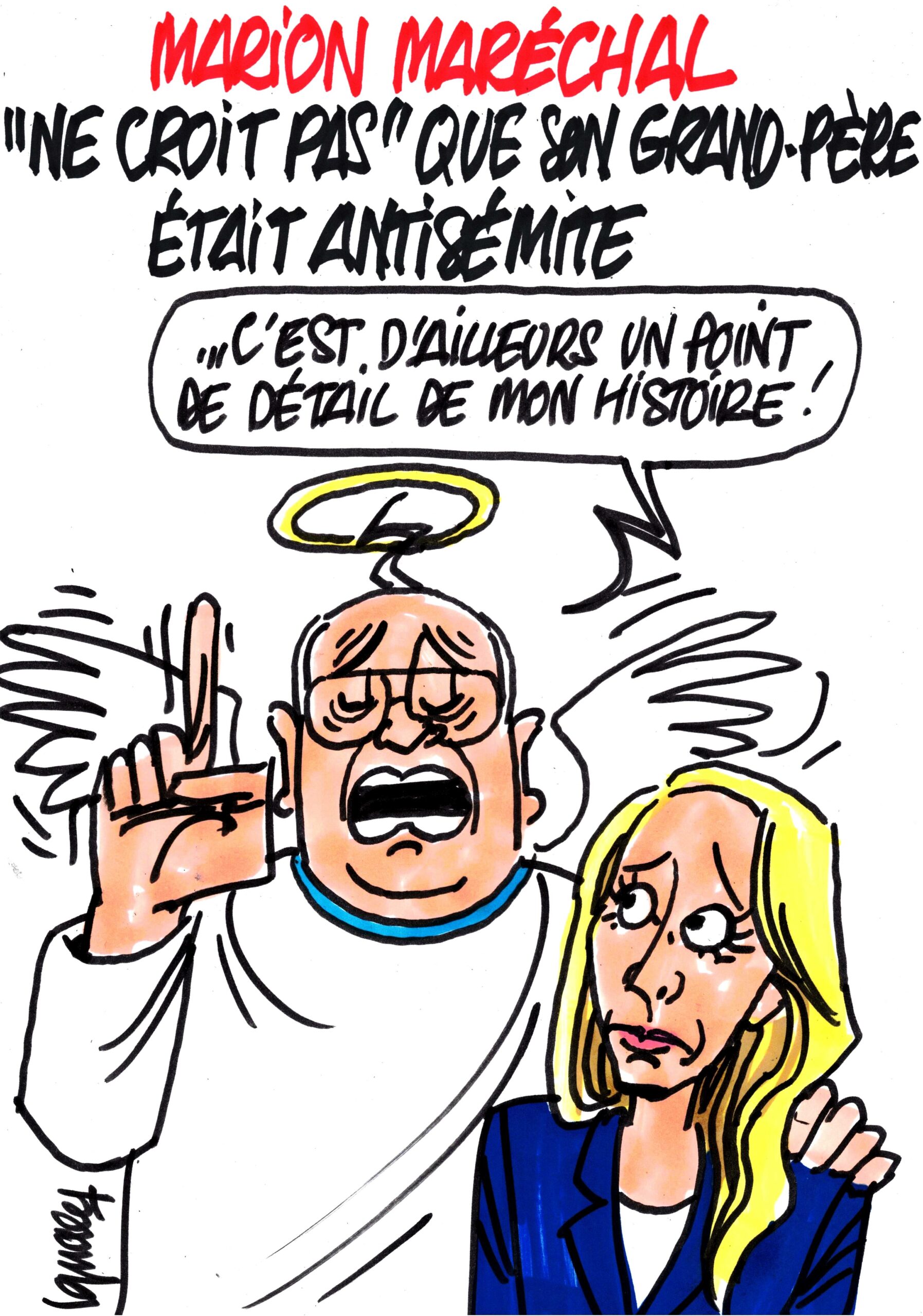 Ignace - Jean-Marie Le Pen pas antisémite, selon Marion Maréchal