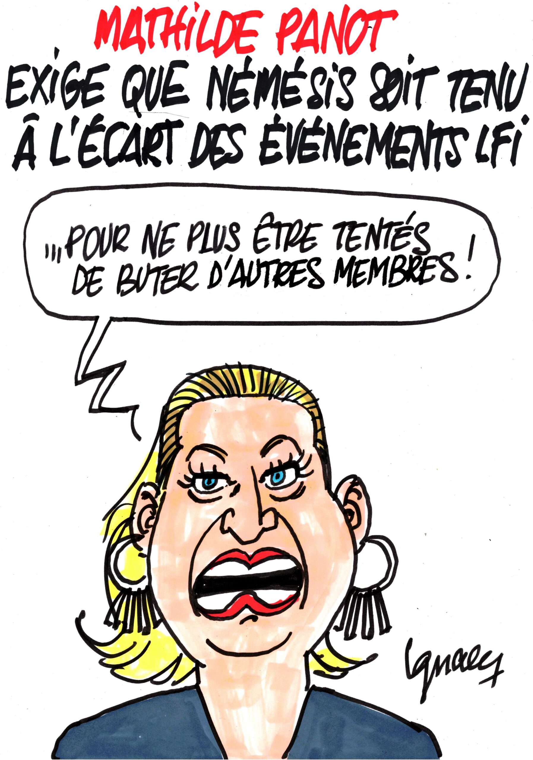 Ignace - Mathilde Panot et Némésis