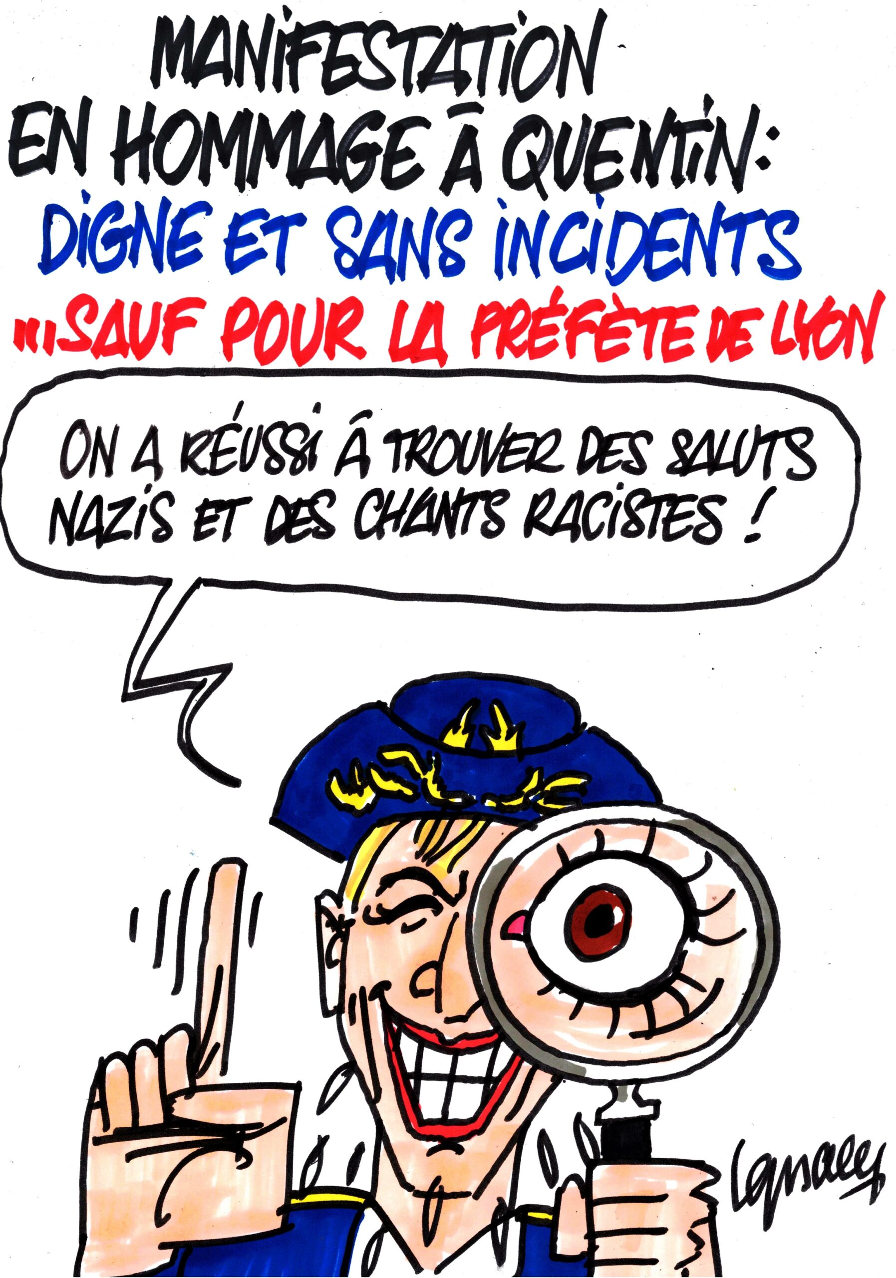 Ignace - Manifestation en hommage à Quentin