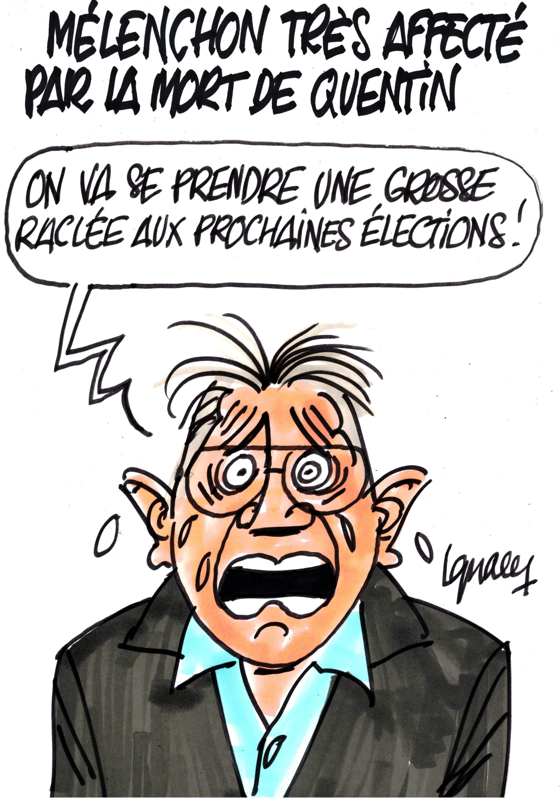 Ignace - La mort de Quentin affecte Mélenchon