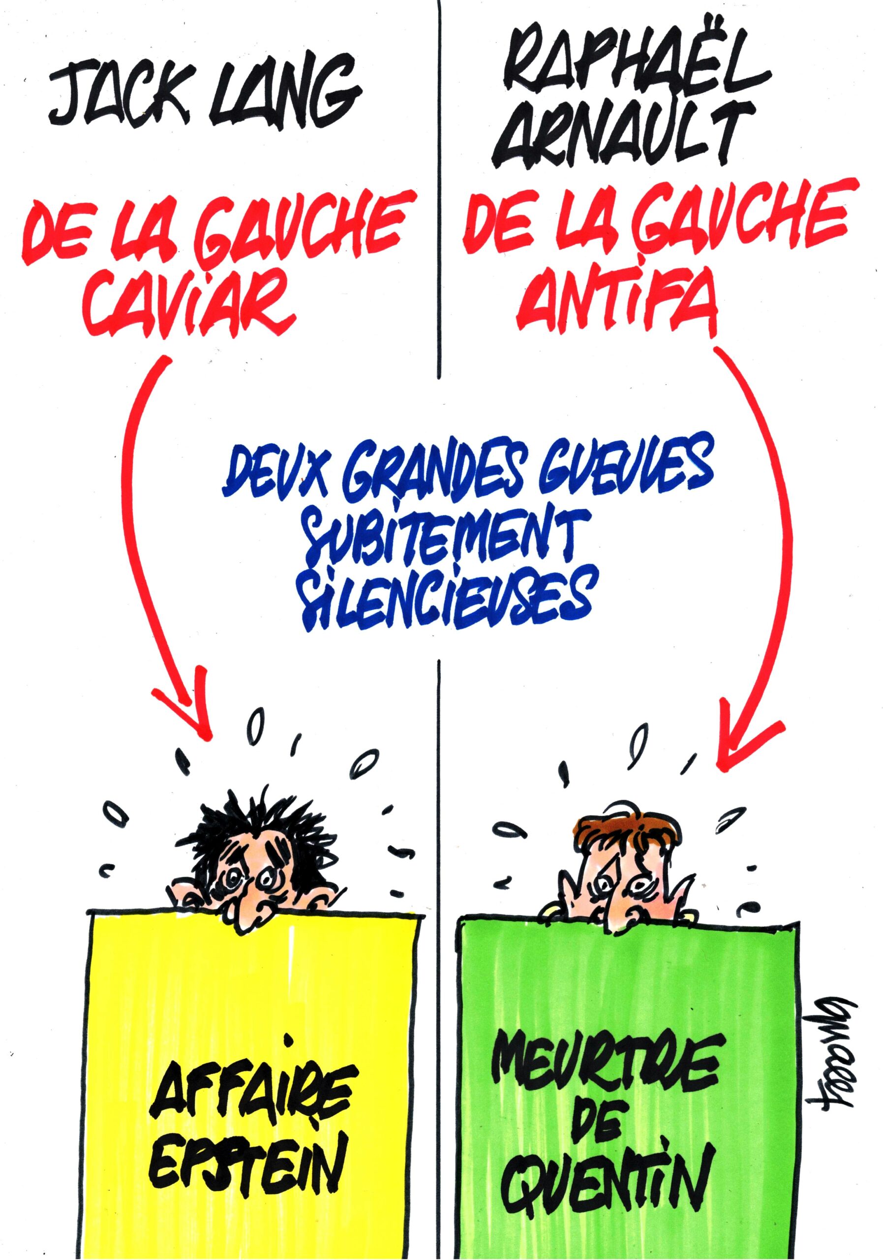 Ignace - Jack Lang et Raphaël Arnault subitement muets