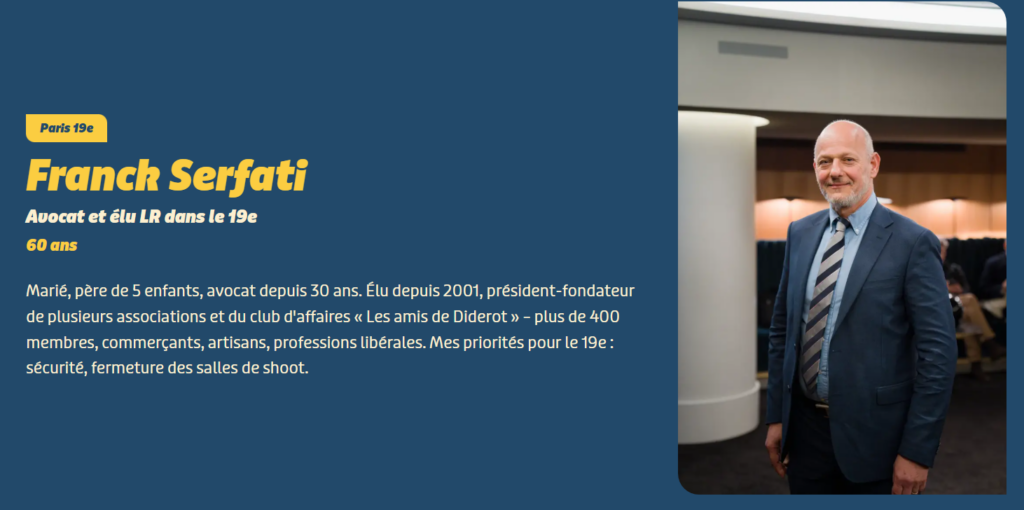 L'avocat Franck Serfati, candidat avec Sarah Knafo pour le parti de Zemmour