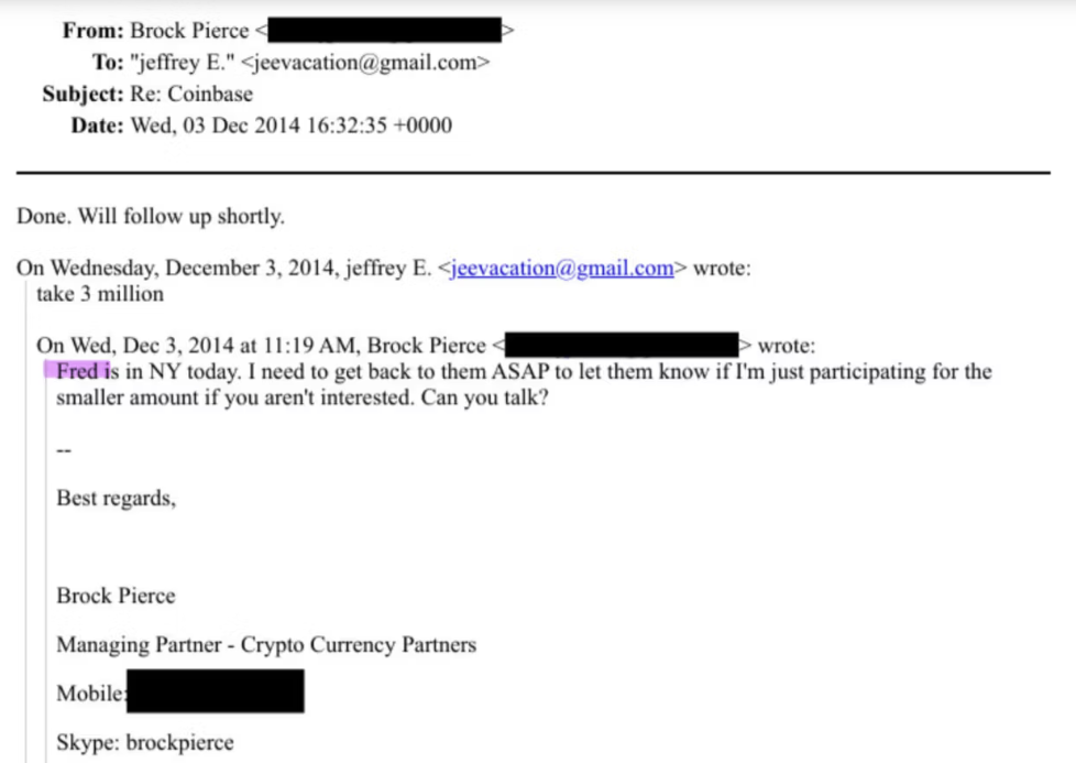 Epstein et le bitcoin