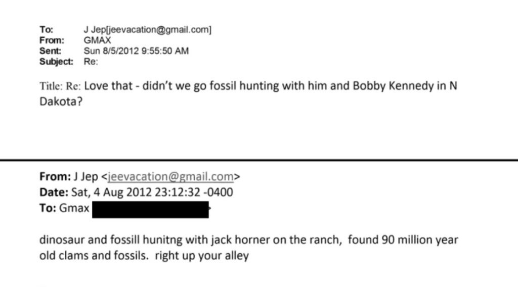 Epstein, Robert F. Kennedy Jr. et la chasse aux dinosaures