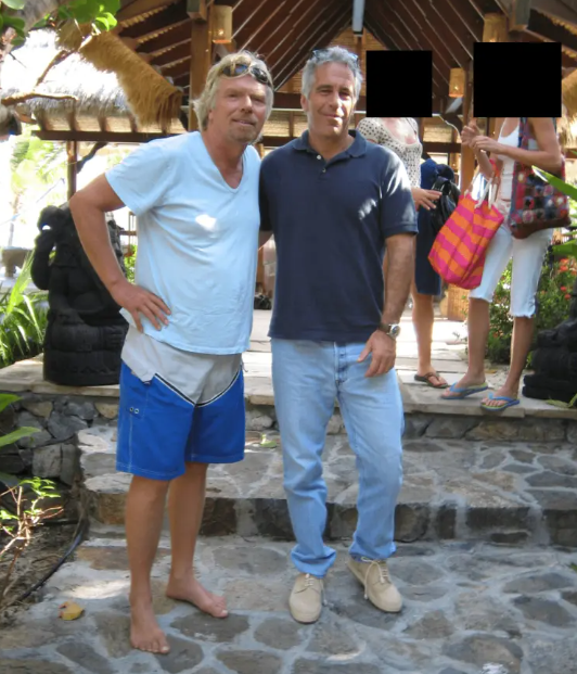 Epstein et Richard Branson