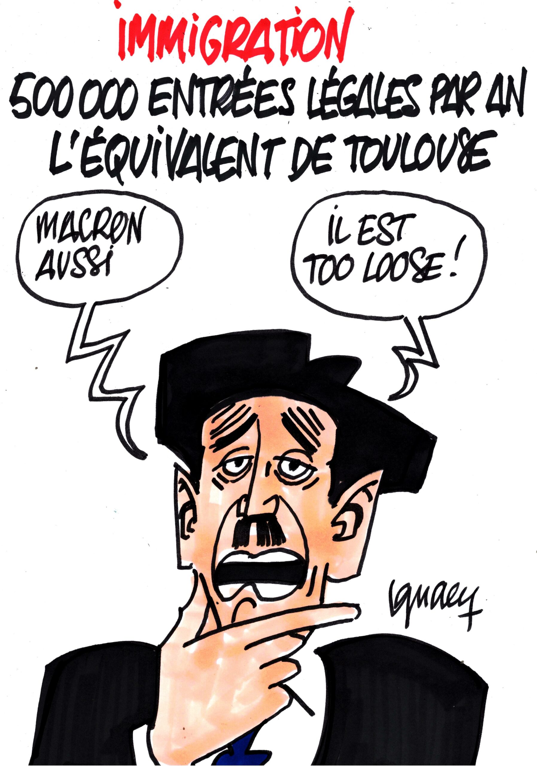 Ignace - Immigration : 500000 entrées légales par an